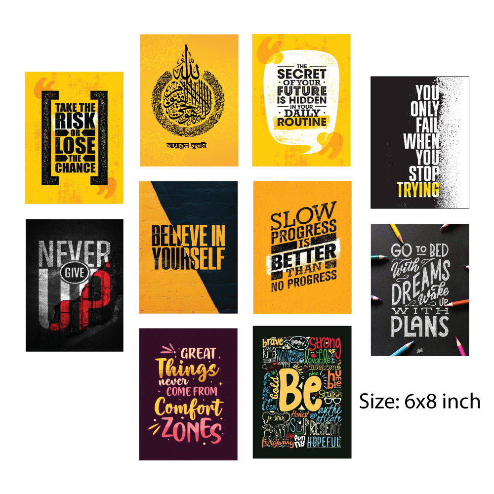 10 pieces Motivational Quotes
